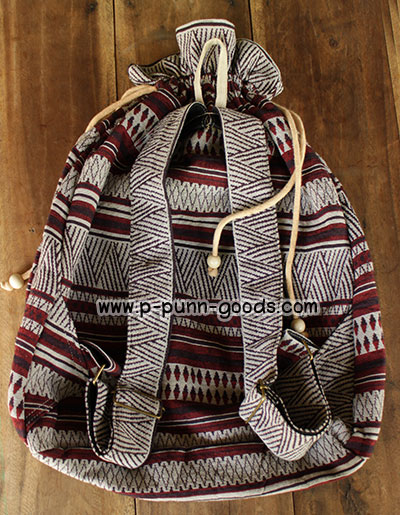 กระเป๋าเป้ ผ้าชาวเขา ผ้านากา (ใบใหญ่)