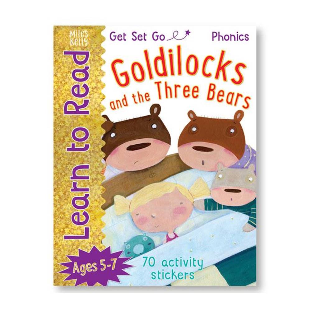 Miles Kelly : Learn to Read : Get Set Go Phonics Age 5-7 : Classic Fairly Tales 3 Books Collection : เซตหนังสือหัดอ่านภาษาอังกฤษโฟนิกส์ 3 เล่ม Goldilocks + Cinderella + Puss in Boots