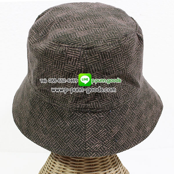 หมวกผ้าฝ้ายสโตน หมวกทรงบัคเก็ต