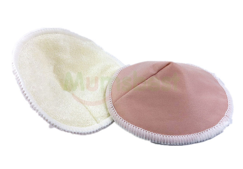 [แพคคู่] แผ่นซับน้ำนมแม่ แบบซักได้ ผ้าใยไผ่นุ่มนิ่ม มีชั้นกันน้ำนมซึม แผ่นซับน้ำนม NanaBaby Bamboo Fiber Washable Breast Pads