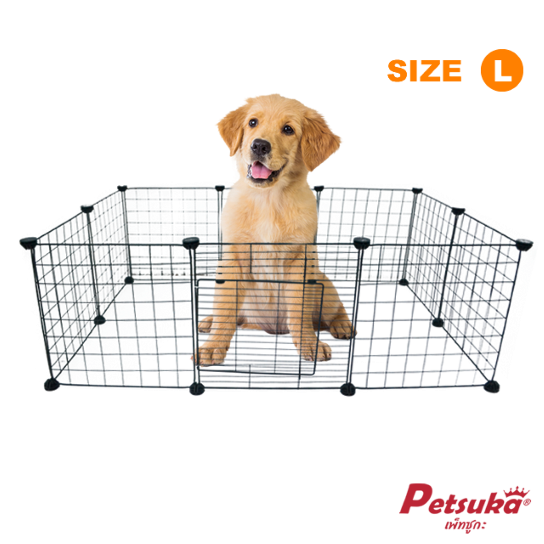 คอกกั้นอเนกประสงค์ Petsuka สำหรับสัตว์เลี้ยง ขนาด L