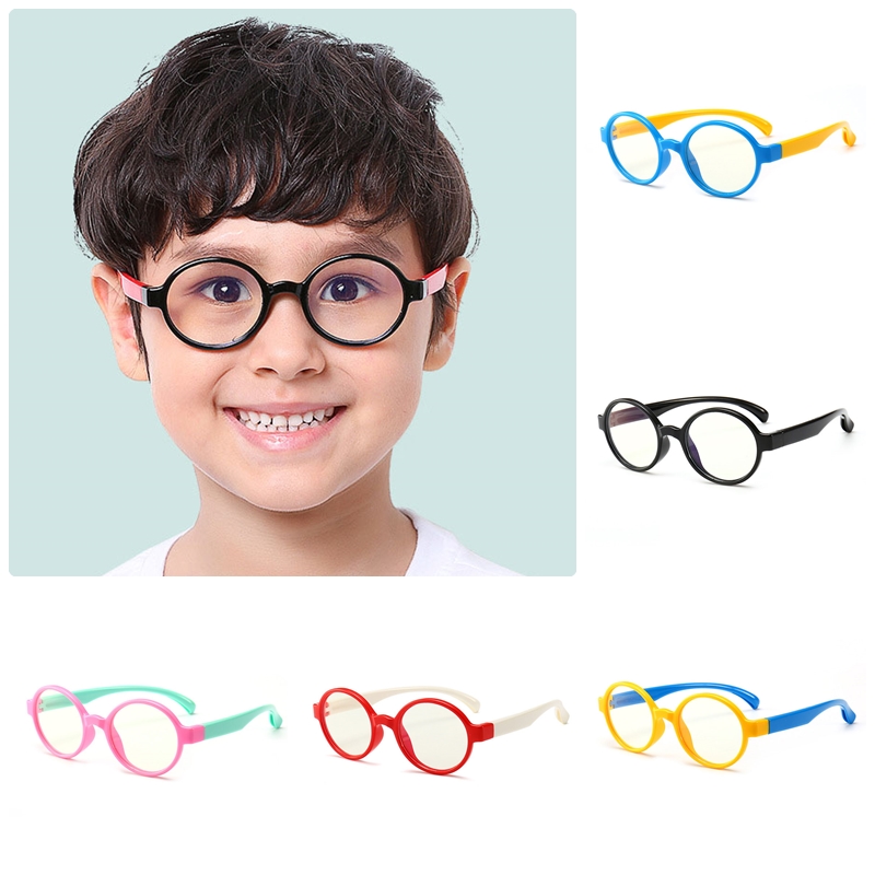 แว่นตาเด็ก กรองแสงสีฟ้า Blue Light Block ขาบิดงอได้มาก สำหรับเด็กวัย 2-7 ปี (แบบ #2)