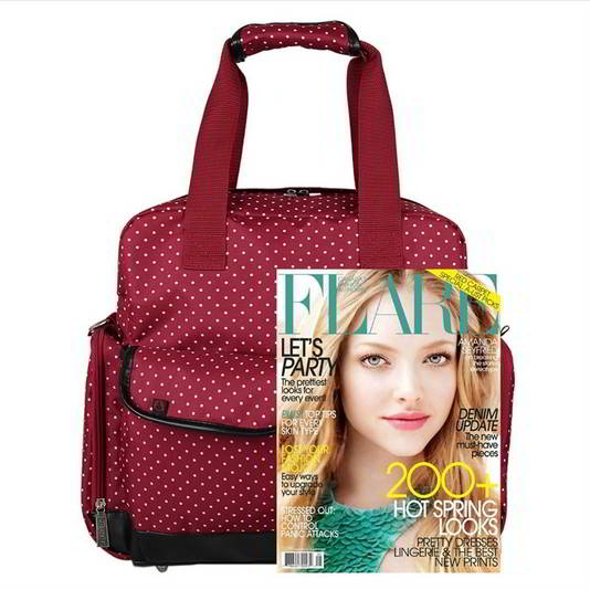 Ecosusi กระเป๋าคุณแม่ กระเป๋าสัมภาระคุณแม่ กระเป๋าแม่ลูกอ่อน ใช้ได้ 3 แบบ ใบใหญ่ ทนทาน ช่องใส่ของเยอะ (Red)