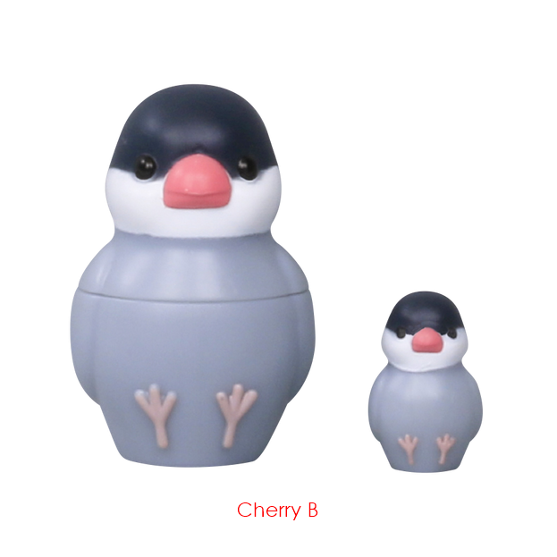 กาชาปองมาสคอทนกแม่ลูกดก Sparrow Matryoshka