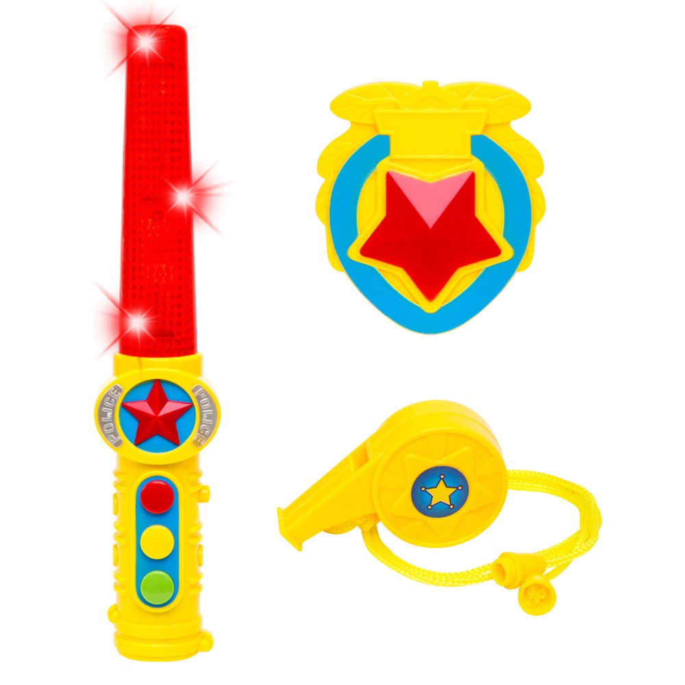 ของเล่นไฟสัญญาณจราจร ไฟเขียวไฟแดงเด็ก พร้อมไม้ส่งสัญญาณ มีเสียงเพลง