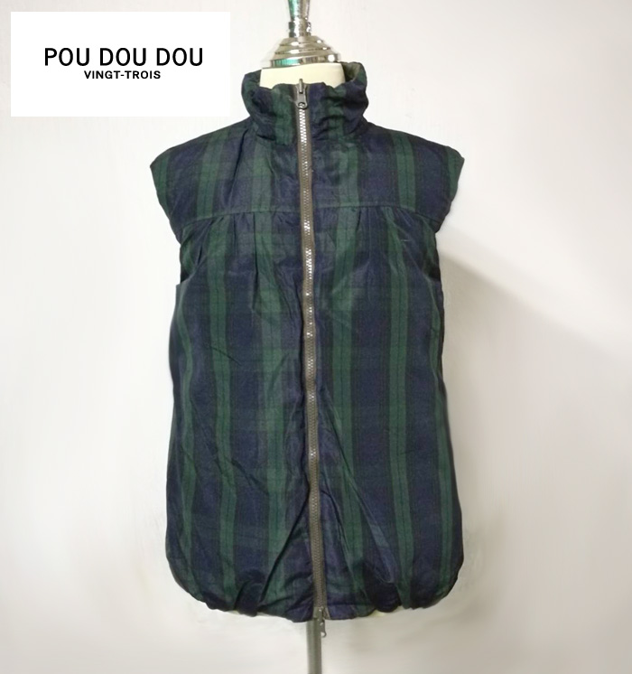 เสื้อกั๊กขนเป็ด POU DOU DOU อก 40 ใส่ได้ 2 ด้าน สวยมาก