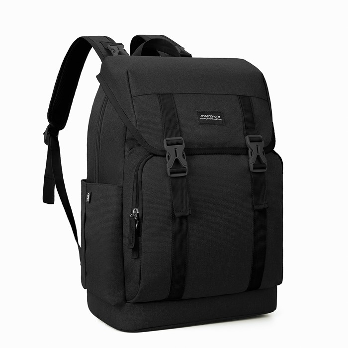 mommore กระเป๋าคุณแม่ กระเป๋าสัมภาระคุณแม่ กระเป๋าแม่ลูกอ่อน ใช้ได้ทั้งคุณแม่ และคุณพ่อ กันน้ำ ทนทาน พร้อมแผ่นรองเปลี่ยนผ้าอ้อม คุณภาพสูง คล้องรถเข็น เหมาะกับการเดินทางมาก (ฺฺBlack)