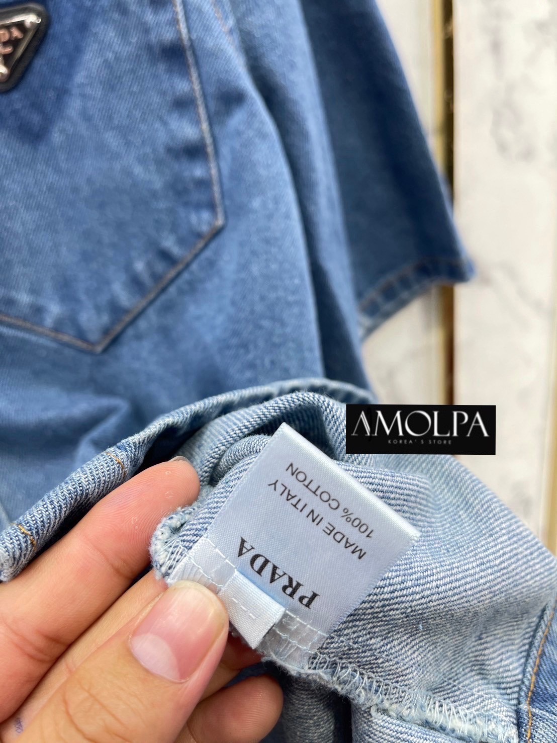 เชิ้ต PD. DENIM คอลเลคชั่นใหม่ 2024SS ตัวเสื้อเป็นเชิ้ตยีนส์ PD ผ้ายีนส์แท้ หน้าอกติด LOGO PD. กระดุมปั้มทุกเม็ด ใส่สบาย : สินค้าคุณภาพ (พร้อมส่ง)