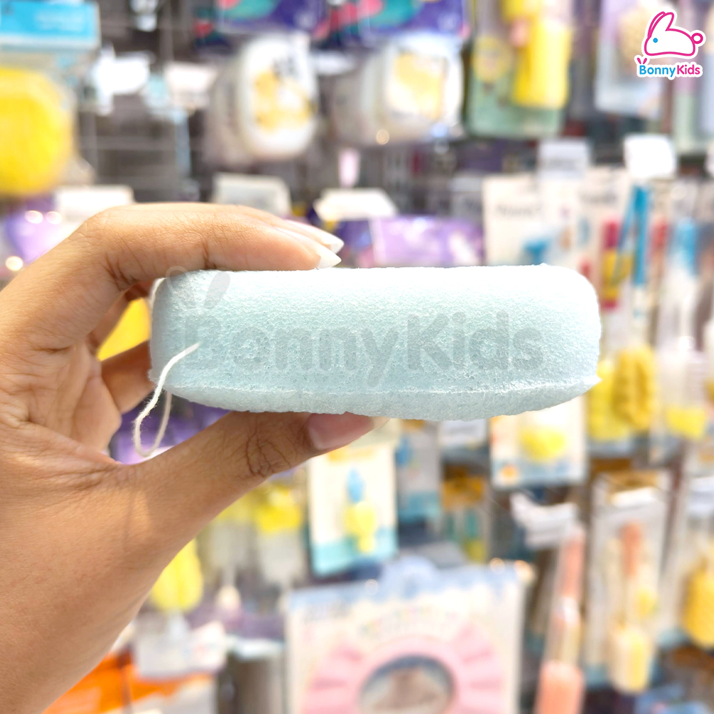 Bubble beans (บับเบิ้ล บีน) Baby Sponge ฟองน้ำใยบุกธรรมชาติเเท้สำหรับเด็ก (3ชิ้น/กล่อง)