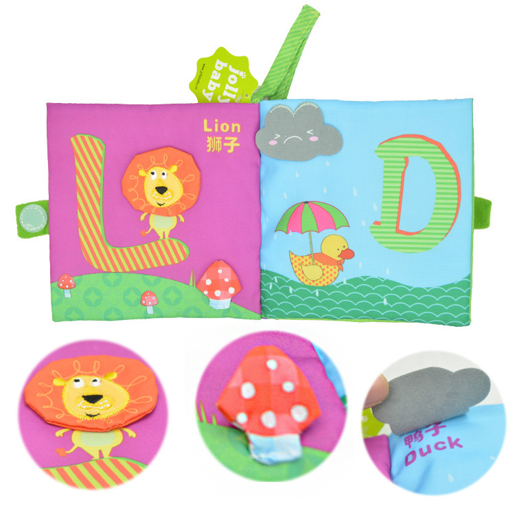 หนังสือผ้า Learning with Alphabets by Jollybaby