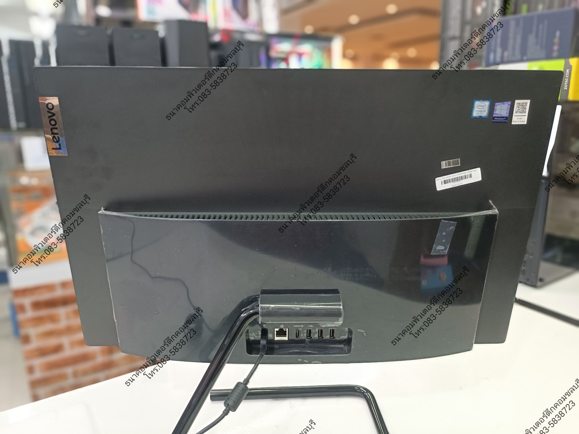 (12,900)All IN ONE LENOVO I5-9400T Ram8GB SSD120GB จอ 24 นิ้ว