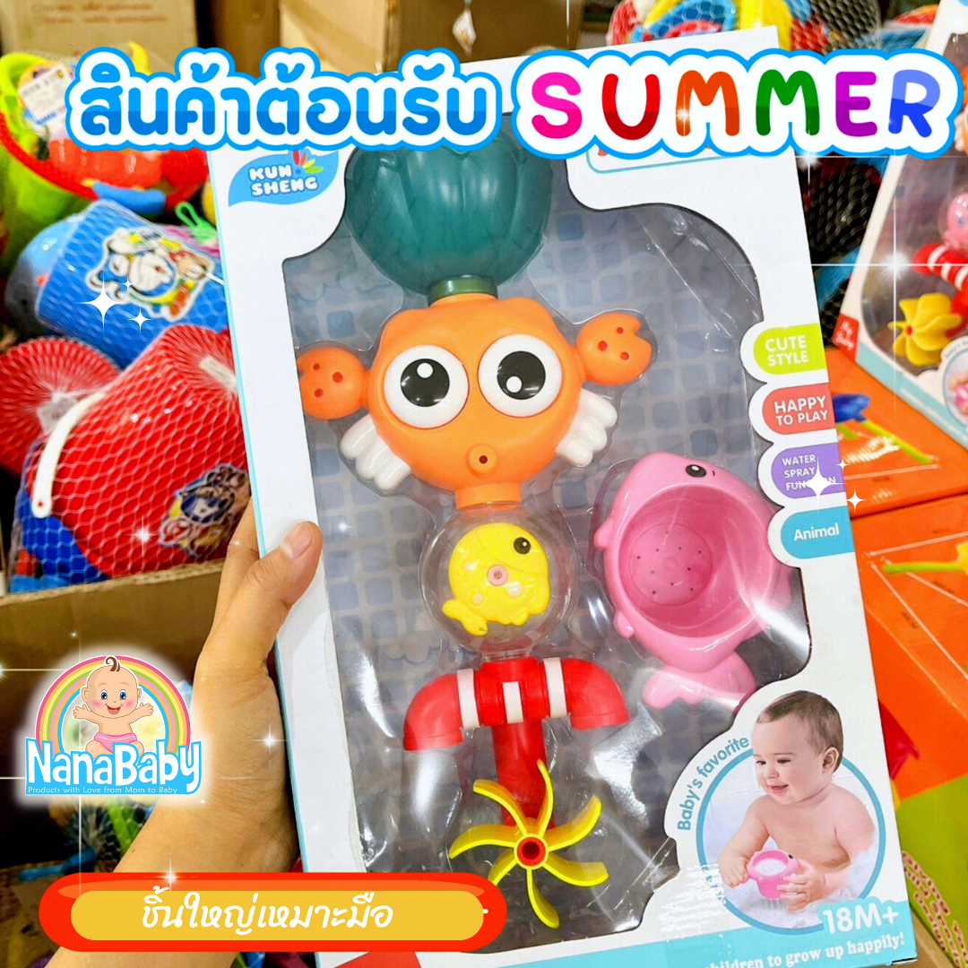 ของเล่นอาบน้ำ ของเล่นในห้องน้ำ ของเล่นเด็ก กังหันติดผนังห้องน้ำ ของเล่นติดผนัง Happy Fun Rotation Bath Toys💦