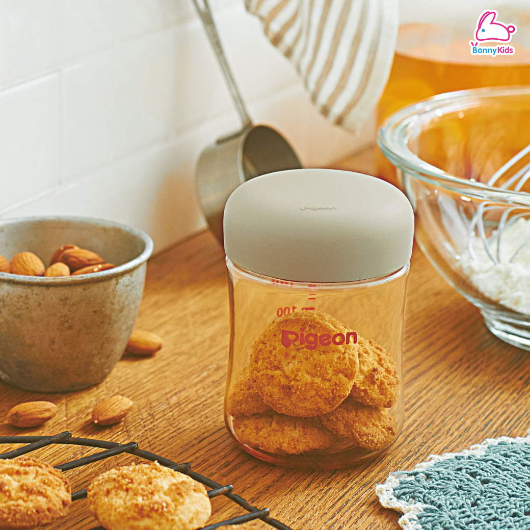 Pigeon (พีเจ้น) Bottle Cap ฝาปิดขวดนม และ Straw Cap ฝาขวดนมพร้อมหลอดดูด