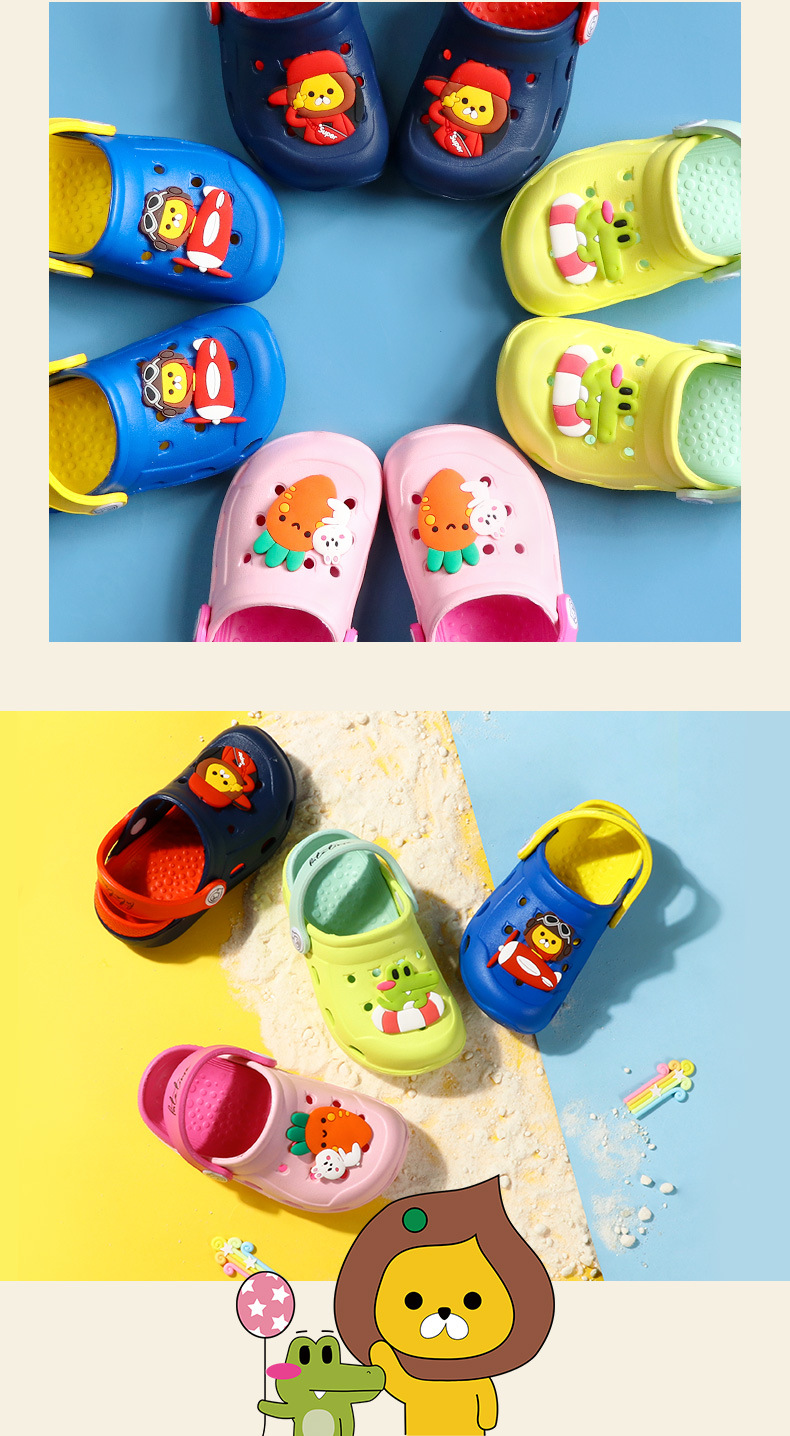 รองเท้าแตะรัดส้นเด็ก 1-5 ขวบ น้ำหนักเบา สวมใส่สบาย มี insert รองรับสรีระเท้าเด็ก