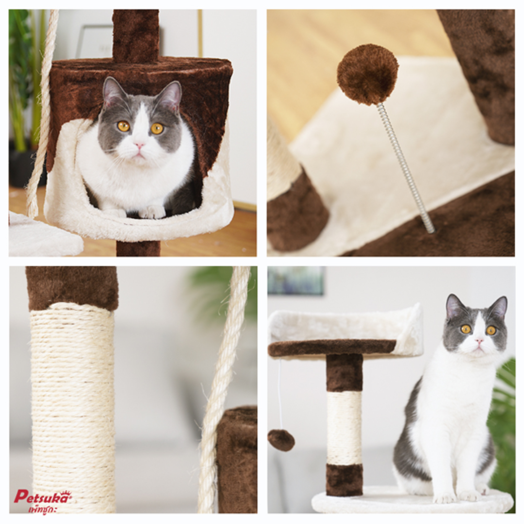 คอนโดแมว Petsuka ความสูง 110 ซม.
