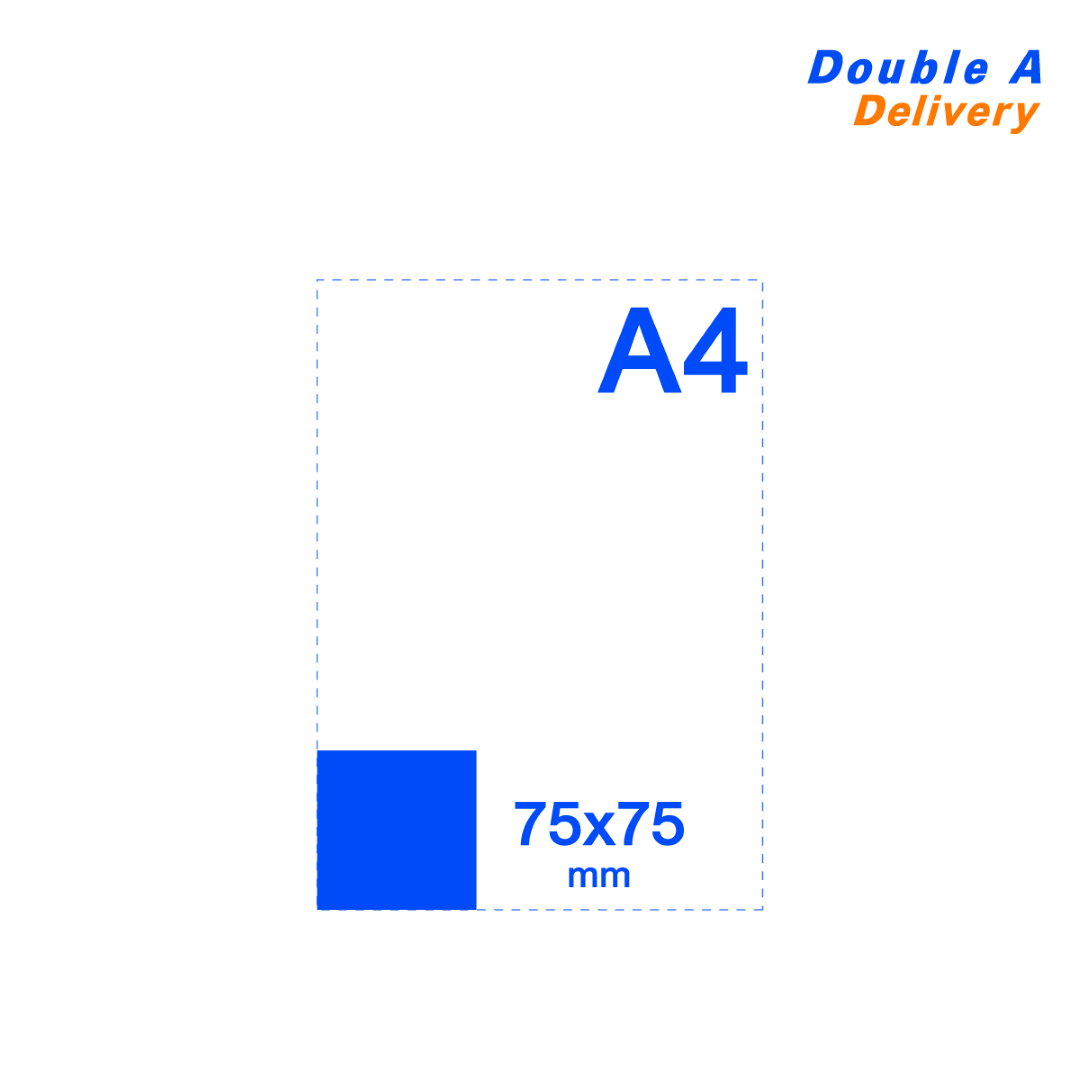 [3 ชิ้น]กระดาษโน้ตพิมพ์ลายตาราง ขนาด 75x75mm 80แกรม 250แผ่น ลาย Baan Maew แบบตาราง (New)