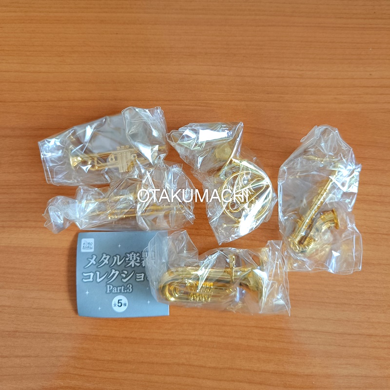 กาชาปองโมเดลเครื่องดนตรีประเภทเป่าขนาดจิ๋ว Metal Musical Instrument Collection Part.3