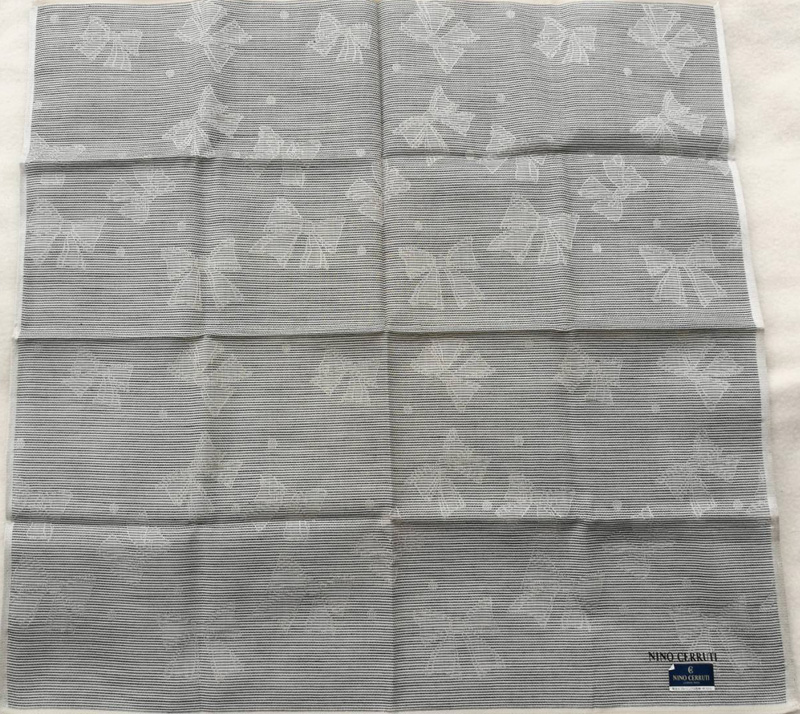 ผ้าเช็ดหน้าแบรนด์เนม NINO CERRUTI