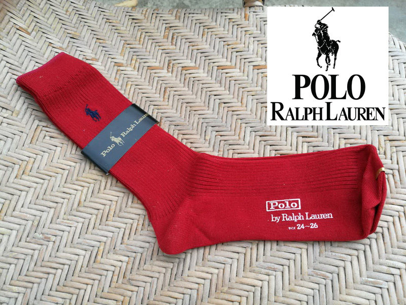 ถุงเท้า POLO สีแดง สวยมากก