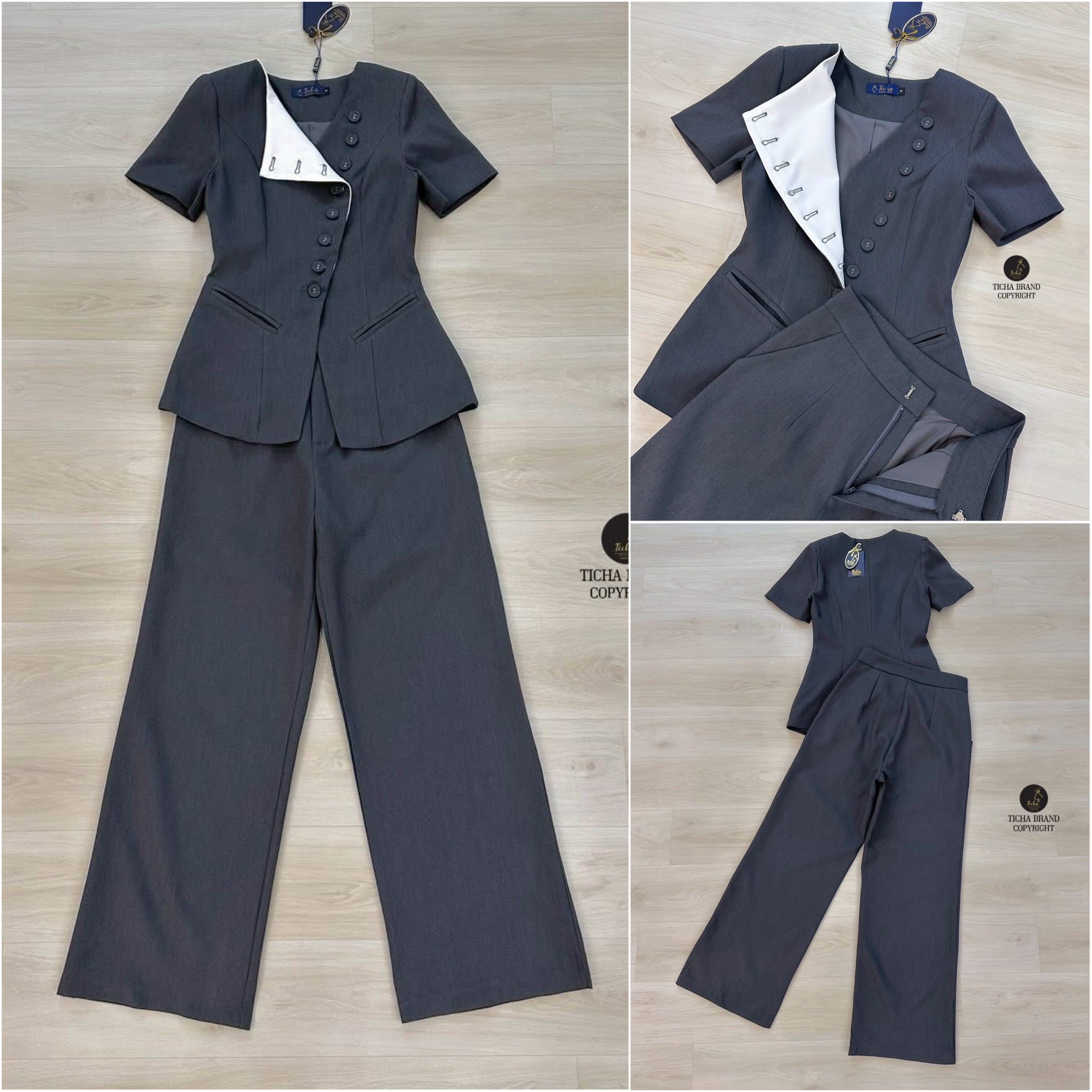 Set 2 ชิ้น เสื้อ+ กางเกงขายาว ใส่สบาย : สินค้าคุณภาพ (พร้อมส่ง)