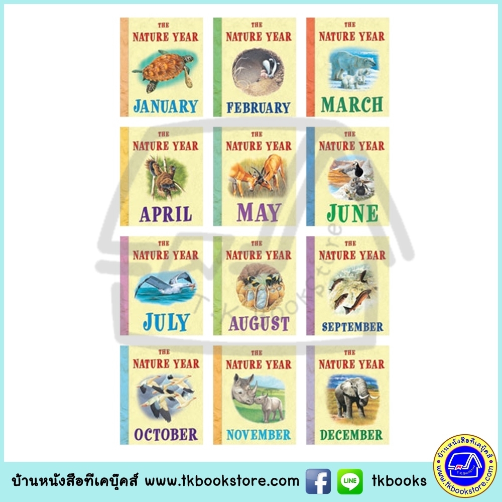Orpheus : The Nature Year 12 Wildlife Story Book Collection เซตหนังสือความรู้ชุดชีวิตสัตว์ป่า 12 เล่ม