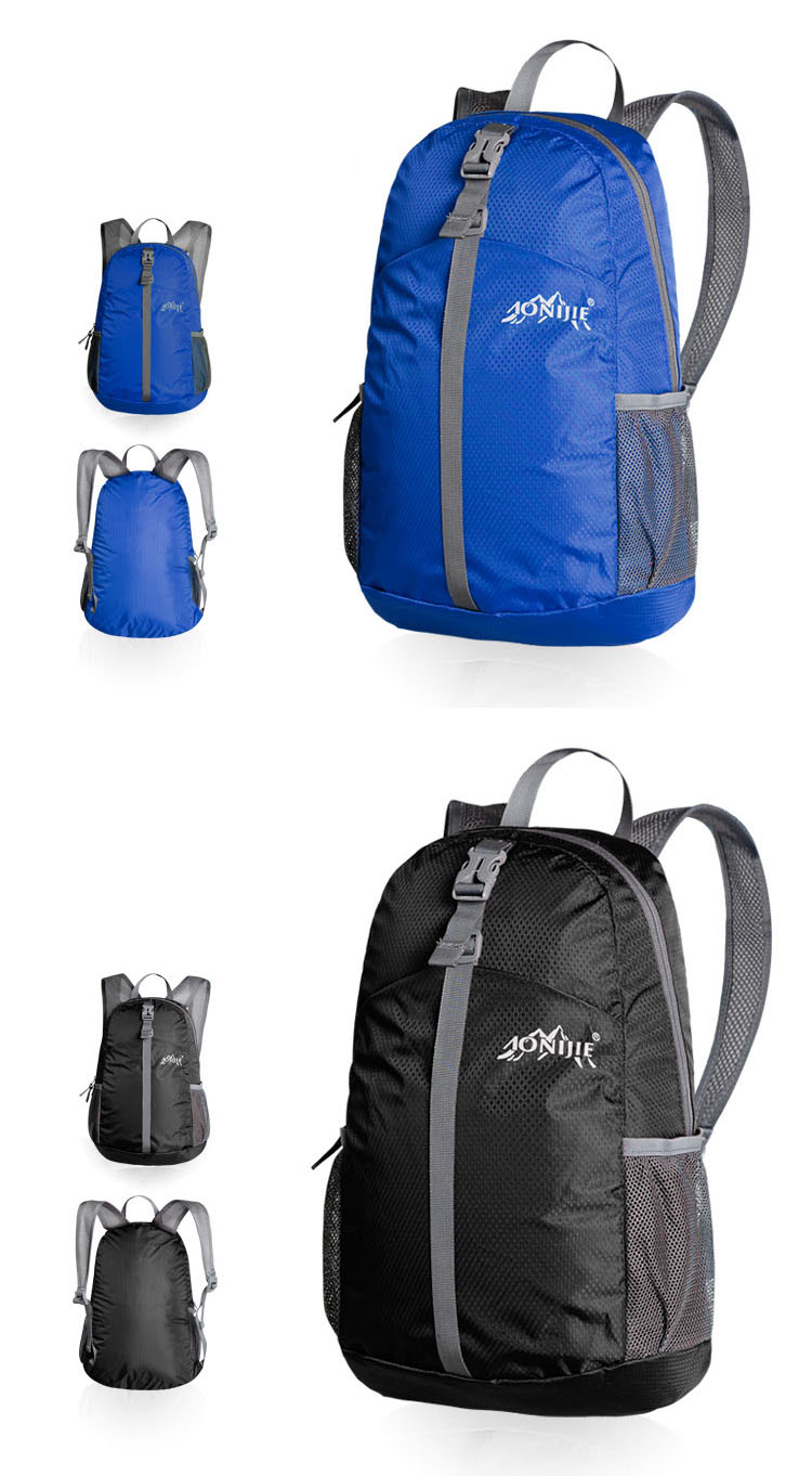 กระเป๋าเป้พับเก็บได้ รุ่นใหม่ สะพายหลังได้ น้ำหนักเบา พกพาสะดวก ทำจากไนล่อนคุณภาพสูง กันน้ำ ทนทาน เหมาะสำหรับเดินทาง และทำกิจกรรมโปรด (Lightweight Foldable Waterproof Backpack)