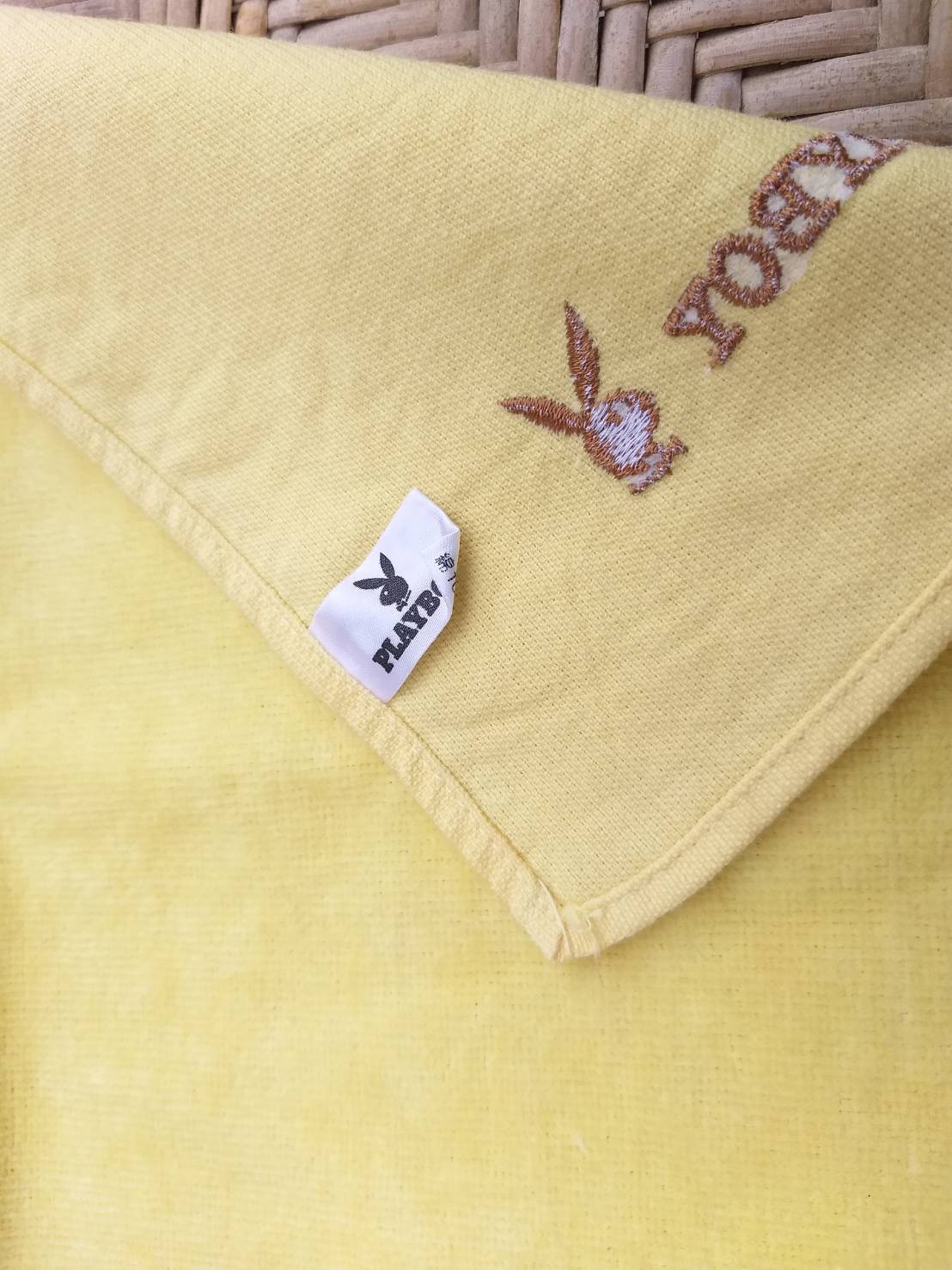 ผ้าขนหนูเช็ดหน้าแบรนด์เนม PLAYBOY