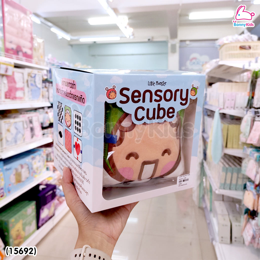 (15692) Little Monster (ลิตเติ้ลมอนเตอร์) Sensory Cube ลูกเต๋าผ้าเสริมพัฒนาการ (0m+)