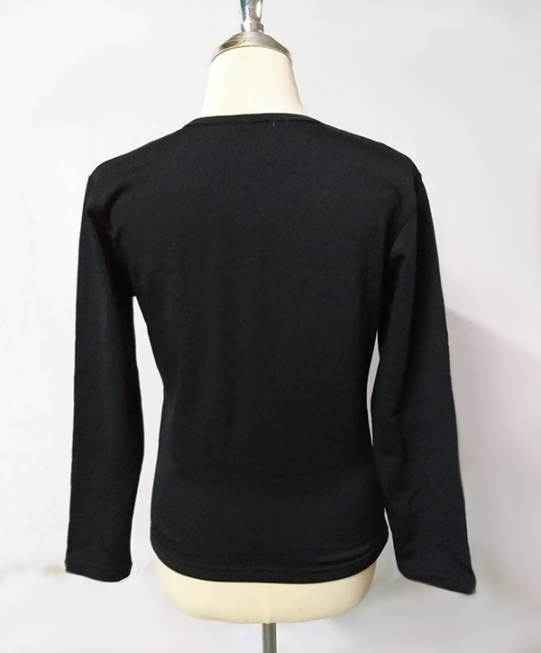 เสื้อลองจอนหญิงสีดำ อก36 อุ่นมาก