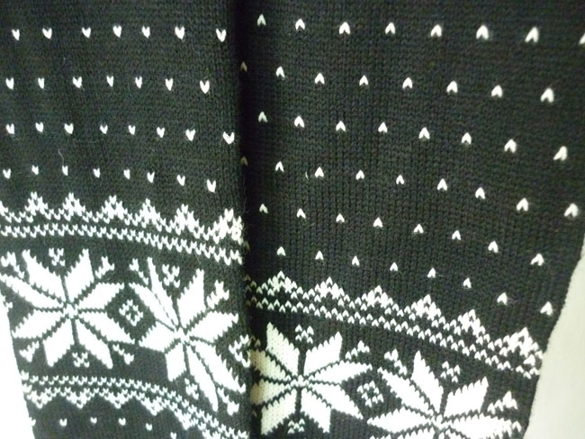 ผ้าพันคอไหมพรม ทบ 2 ชั้นอุ่นมาก ลายสวย /ของใหม่/