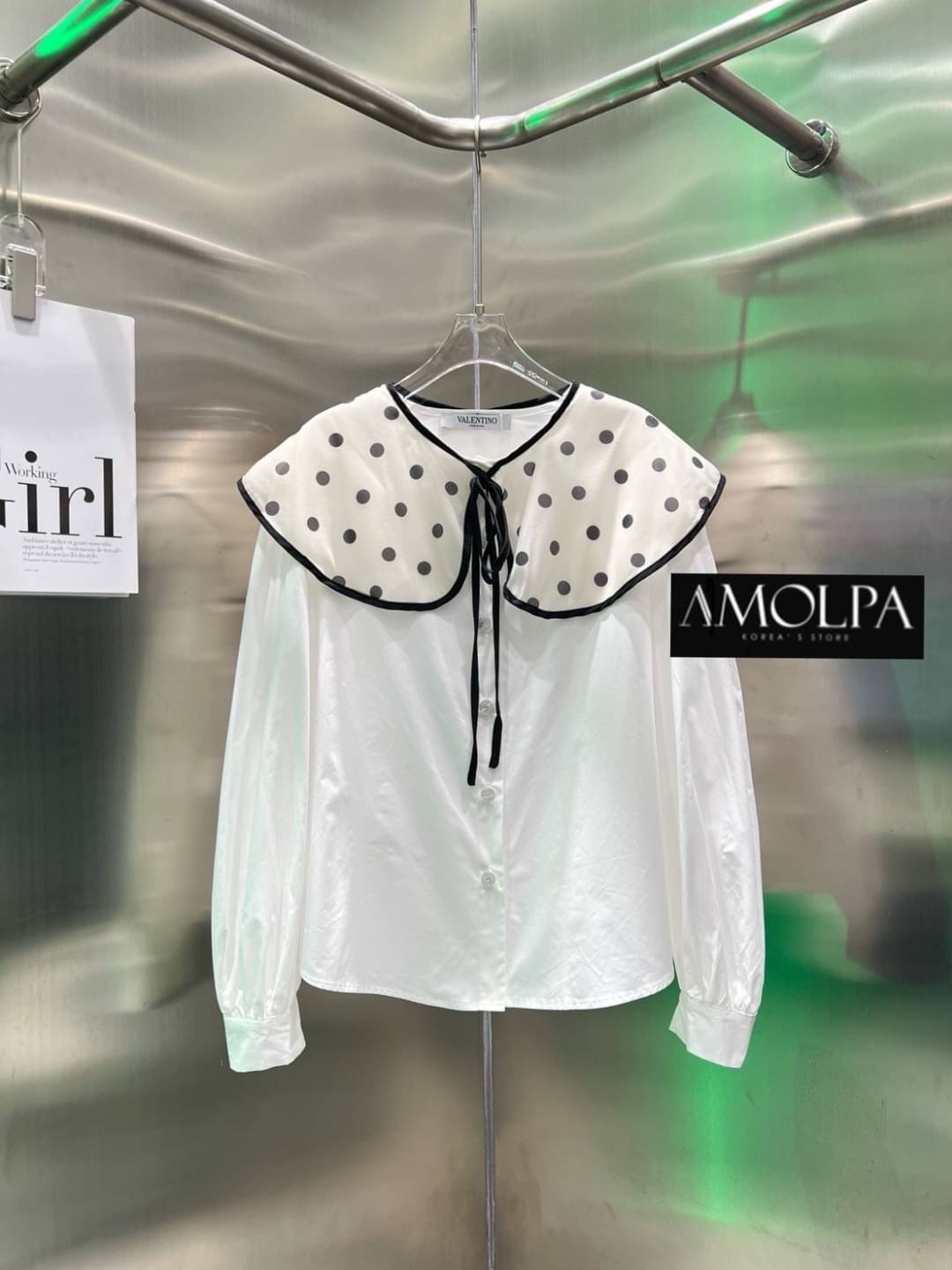 SHIRT VALENTINO งานดีมาก มีน้ำหนักสุดๆ เย็นมากๆ ห้ามพลาดเลยน๊า สวยสุดๆ ใส่สบาย : สินค้าคุณภาพ (พร้อมส่ง)