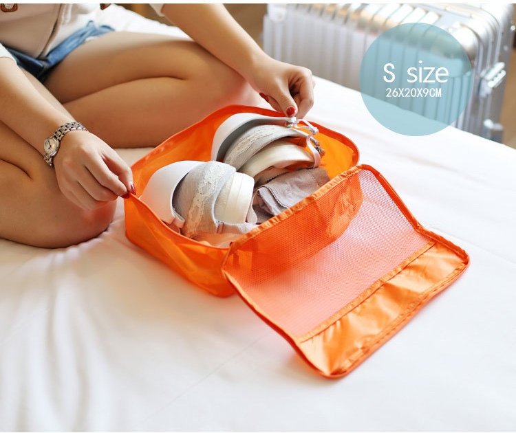 Botta Design กระเป๋าจัดระเบียบเดินทาง 7 ใบ ผลิตจากโพลีเอสเตอร์กันน้ำคุณภาพดี สำหรับจัดระเบียบเสื้อผ้า กางเกง ชุดชั้นใน กางเกงใน อุปกรณ์ไอที มี 6 สี