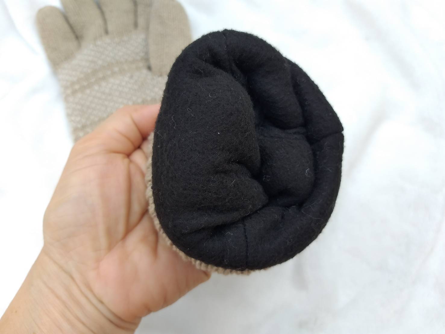 ถุงมือชาย Thinsulate บุผ้าฟลีซด้านใน อุ่นมาก