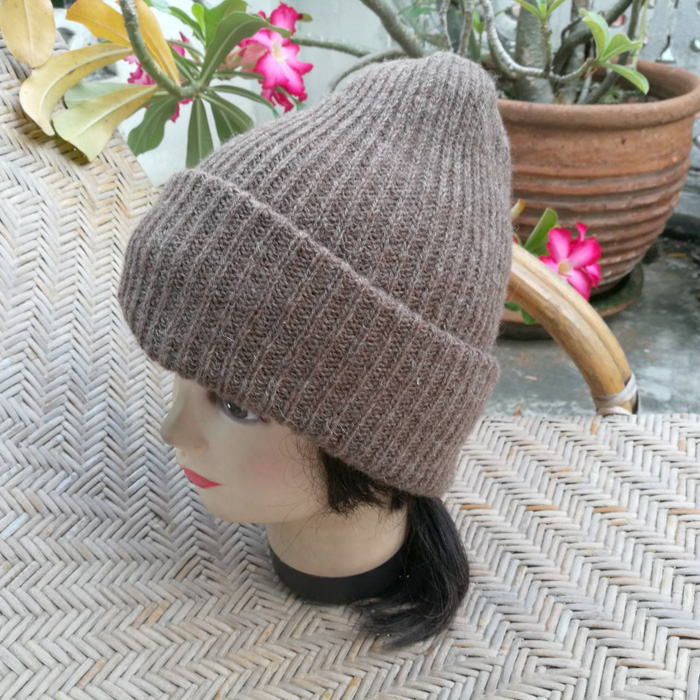 หมวกไหมพรมขนสัตว์ ทบ 2 ชั้น อุ่นถึงติดลบ /ของใหม่/