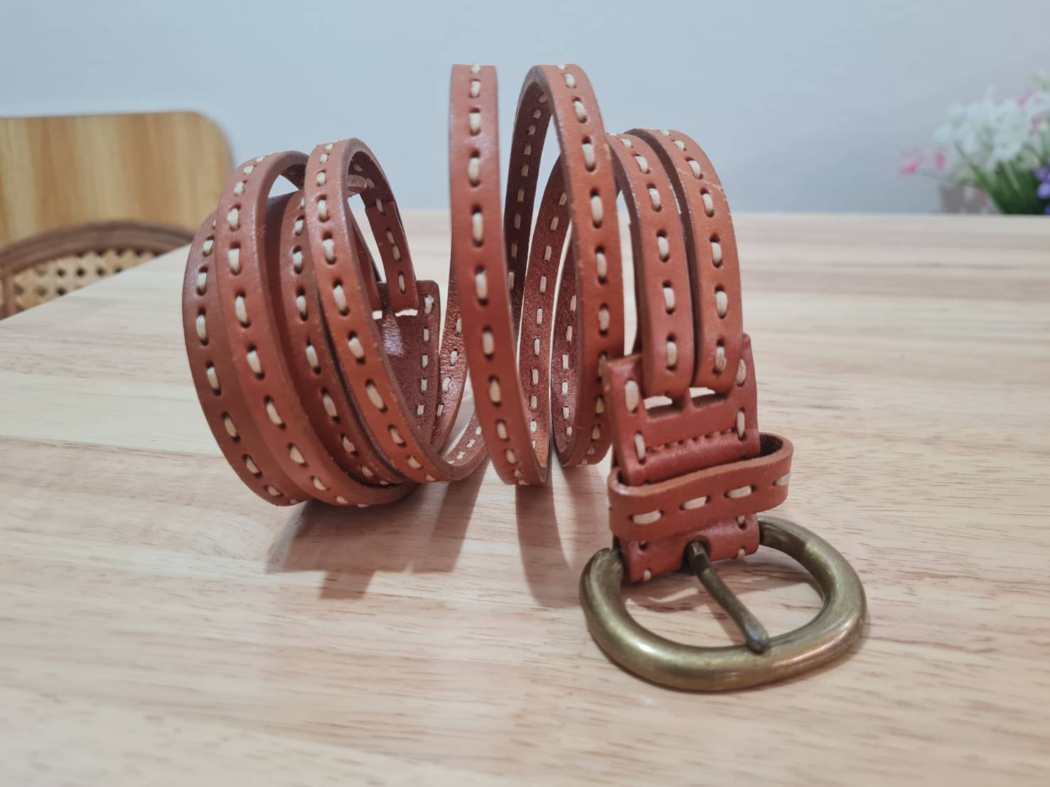 เข็มขัดหนังแท้ สุดเก๋ สวยมาก (มือ1)