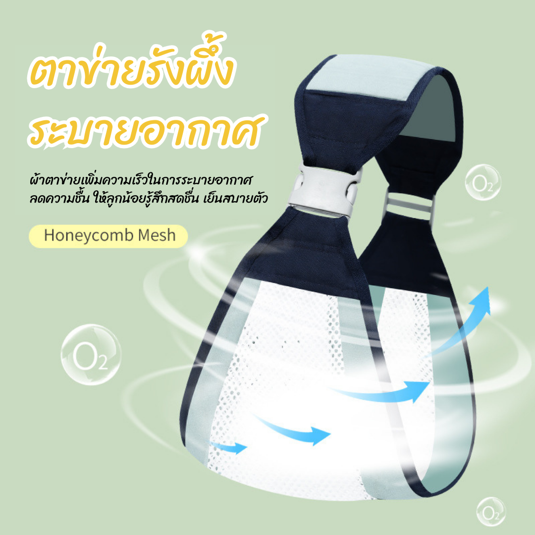 NanaBaby เป้อุ้มเด็กแรกเกิด - 36 เดือน เป้อุ้มนอน/อุ้มนั่ง 2in1 สรีระถูกต้อง