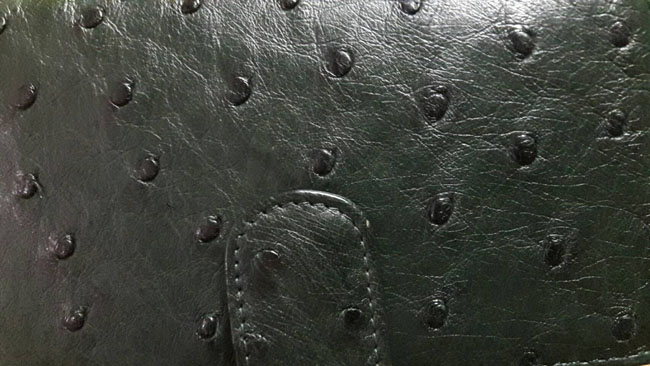 กระเป๋าสตางค์หนังนกกระจอกเทศ