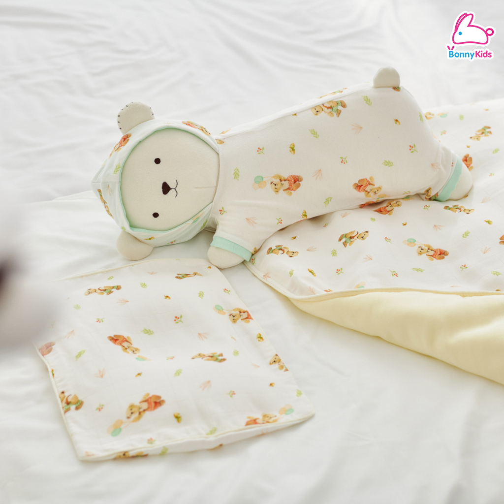 Little Eden (ลิตเติ้ลอีเด้น) Teddy House x Little Eden - หมอนพี่หมี Logoe (2 ไซส์)