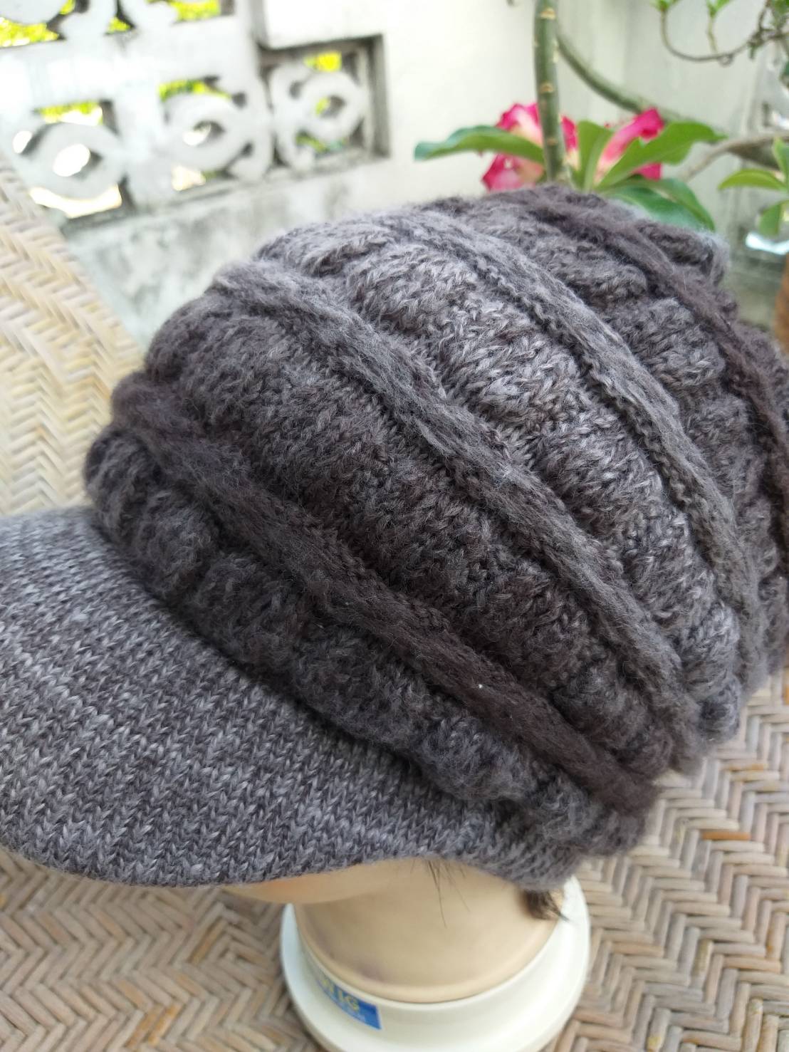 หมวกแก๊ปไหมพรม