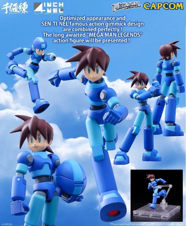 พร้อมส่ง 4 Inch Nel - Mega Man Legends: MegaMan Volnutt Action Figure
