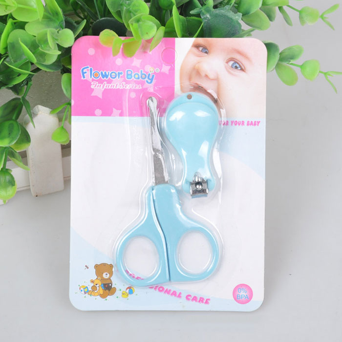 กรรไกรตัดเล็บเด็ก กรรไกรตัดเล็บทารก กรรไกรตัดเล็บเด็กอ่อน Flower Baby 2 Step (วัย 0-12 เดือน +1 ขวบขึ้นไป)