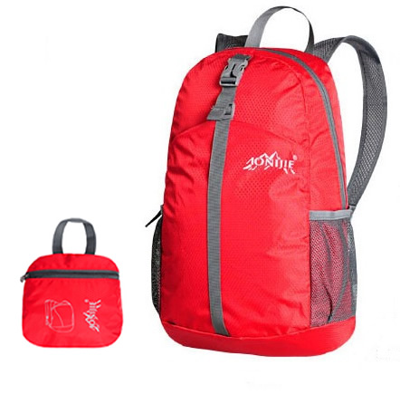 กระเป๋าเป้พับเก็บได้ รุ่นใหม่ สะพายหลังได้ น้ำหนักเบา พกพาสะดวก ทำจากไนล่อนคุณภาพสูง กันน้ำ ทนทาน เหมาะสำหรับเดินทาง และทำกิจกรรมโปรด (Lightweight Foldable Waterproof Backpack)