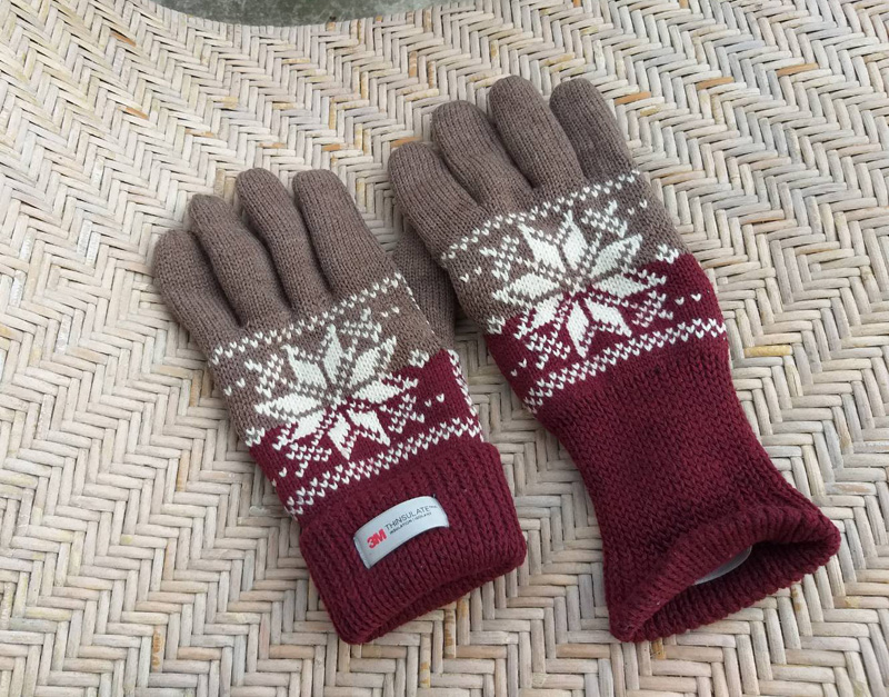 ถุงมือชาย 3M Thinsulate บุผ้าฟลีซด้านใน อุ่นมาก