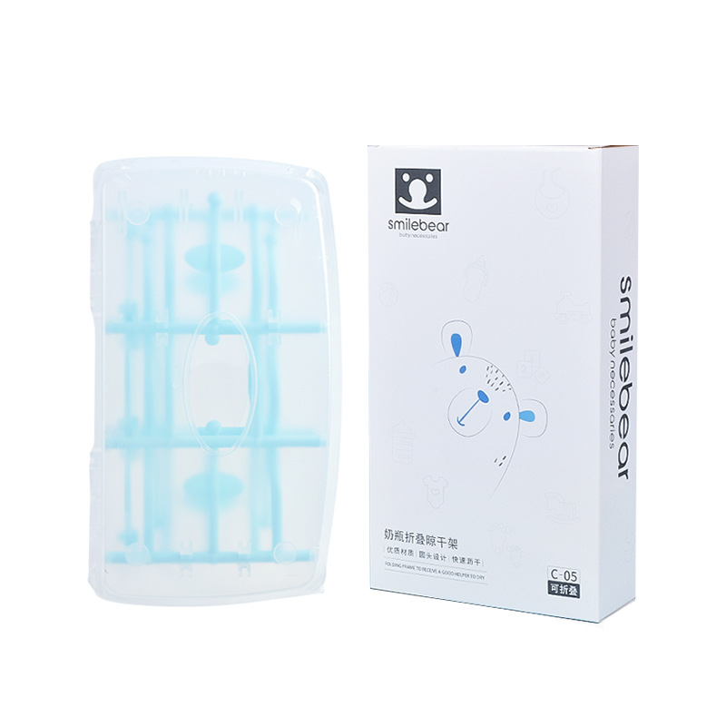 ที่คว่ำขวดนม ที่ตากขวดนม พับได้ วางขวดและอุปกรณ์หลังล้างเสร็จ พับพกพาง่าย NanaBaby Portable Bottle Dryer Rack