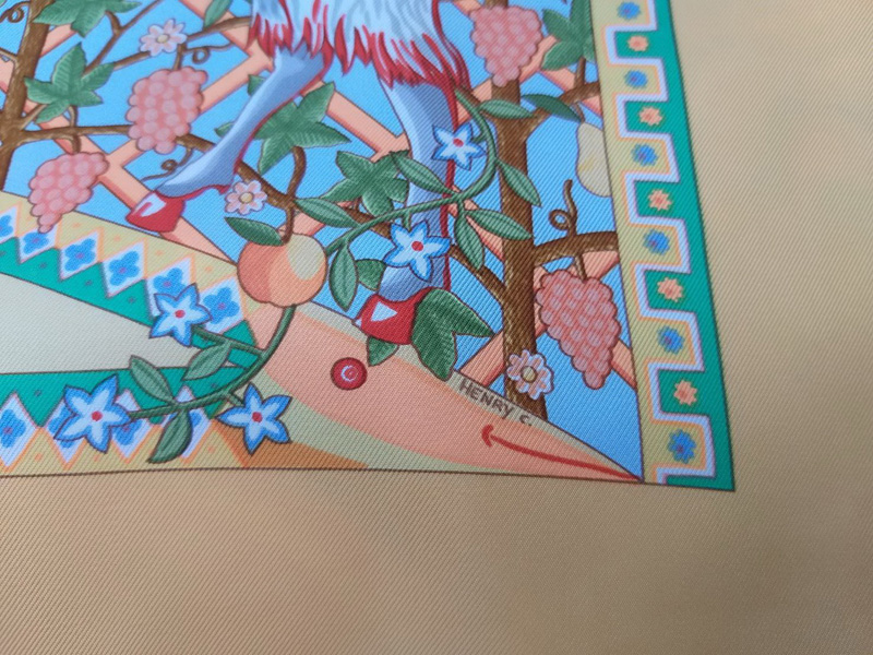 ผ้าพันคอ Hermès AXIS MUNDI Scarf ของแท้