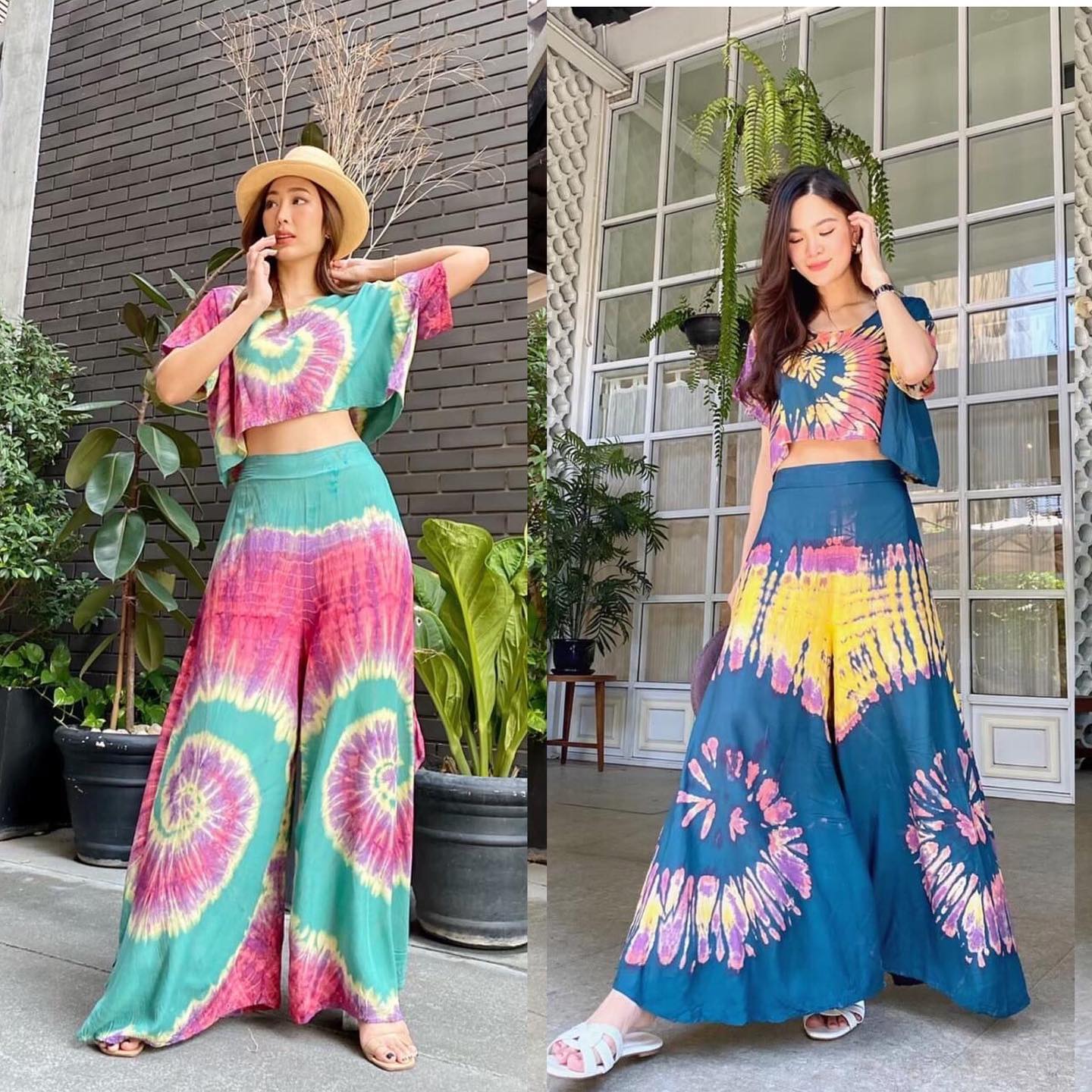 ชุดเซตผ้ามัดย้อม เนื้อบาง สวยพริ้ว ใส่ไปเที่ยวไหนก็สวย ป้วะ ปังปุริเย่ (พร้อมส่ง)