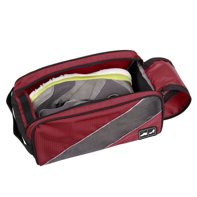 กระเป๋าใส่รองเท้ากันน้ำ สำหรับเดินทาง เล่นกีฬา ผลิตจากโพลีเอสเตอร์คุณภาพสูง เบา ทนทาน