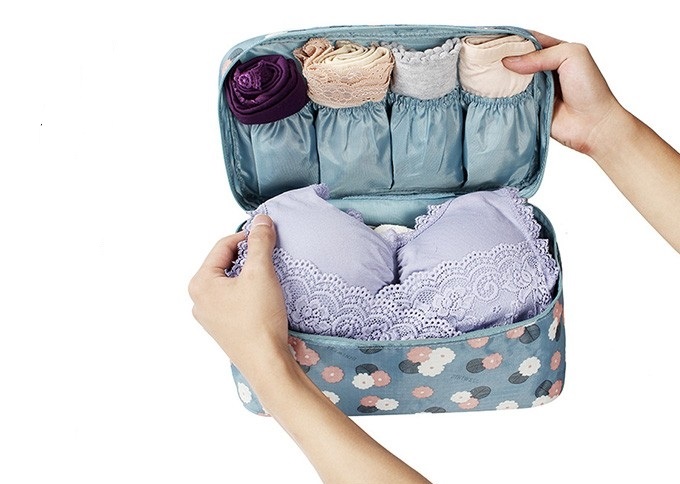 DINIWELL กระเป๋าใส่ชุดชั้นใน กางเกงใน รุ่นพิเศษ เหมาะทั้งหญิง และชาย ช่องเยอะ ผลิตจากโพลีเอสเตอร์คุณภาพสูง กันน้ำ