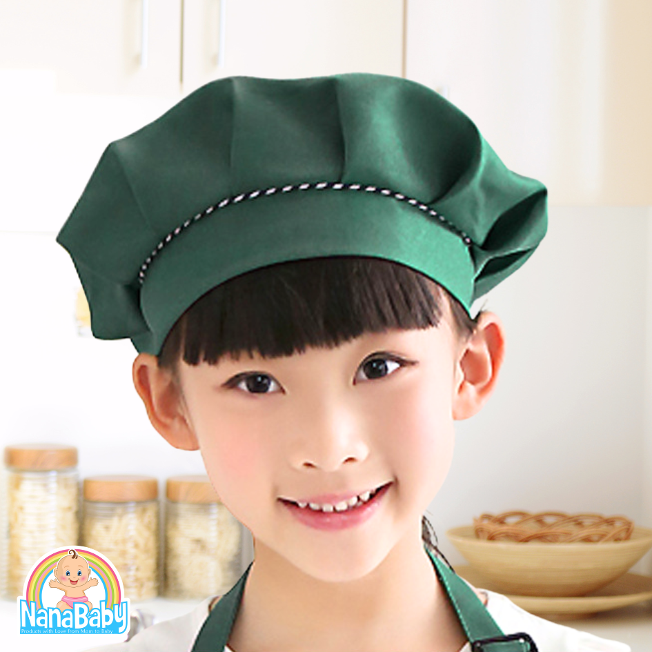 NanaBaby หมวกเชฟเด็ก หมวกกุ๊กเด็ก หมวกทำอาหารเด็ก หมวกทำครัวเด็ก ชาย/หญิง