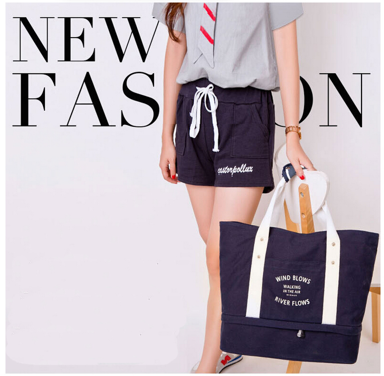 กระเป๋าสะพายผ้าแคสวาส เสียบกระเป๋าเดินทางได้ มีช่องใส่สองชั้นบน-ล่าง กระเป๋าเล็กแยก เหมาะมากสำหรับเดินทาง ท่องเที่ยว มี 7 สีให้เลือก